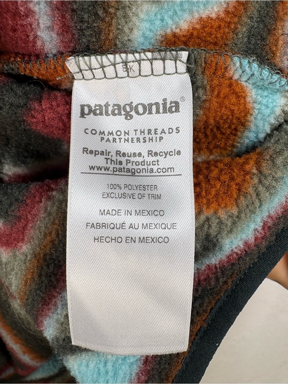 Patagonia Lightweight Synchilla Snap-T Pullover Delta Cinder Red Large Fleece - Picture 7 of 12